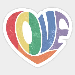 Rainbow Love Sticker